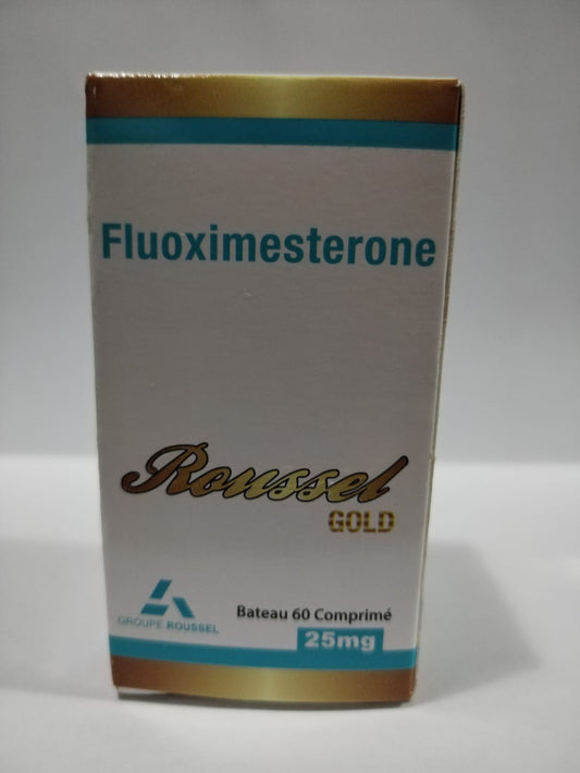 Roussel Gold Fluoximesterone 25mg Fuerza y Dureza - XtremeNutriMX