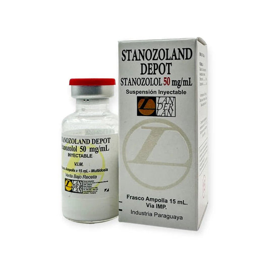 Stanozoland Depot Landerlan | Winstrol Inyectable 50mg 15ml | Definición y Fuerza Muscular - XtremeNutriMX
