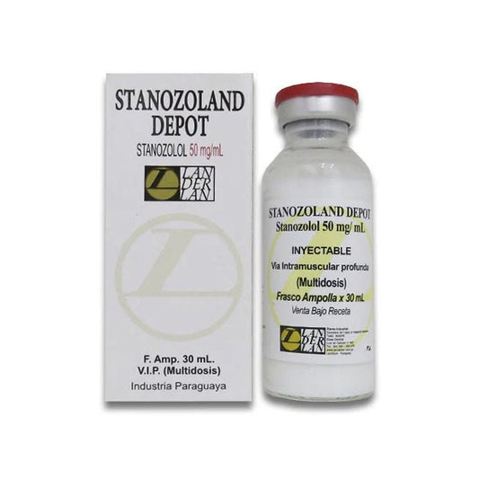 Stanozoland Depot Landerlan | Winstrol Inyectable 50mg 30ml | Definición y Fuerza Muscular - XtremeNutriMX