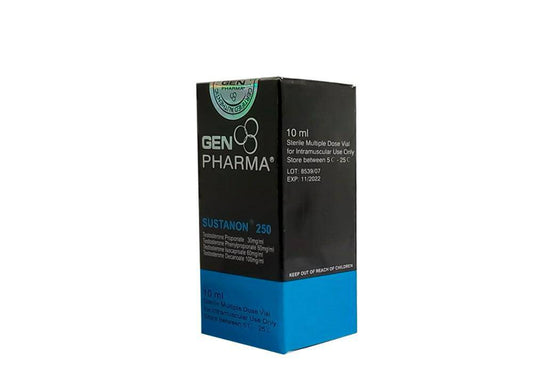 Sustanon 250 Gen Pharma | 4 Testosteronas 250mg/ml 10ml - XtremeNutriMX
