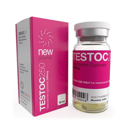 TestoC250 New Pharma Cipionato 250mg 10ml Volumen sólido - XtremeNutriMX