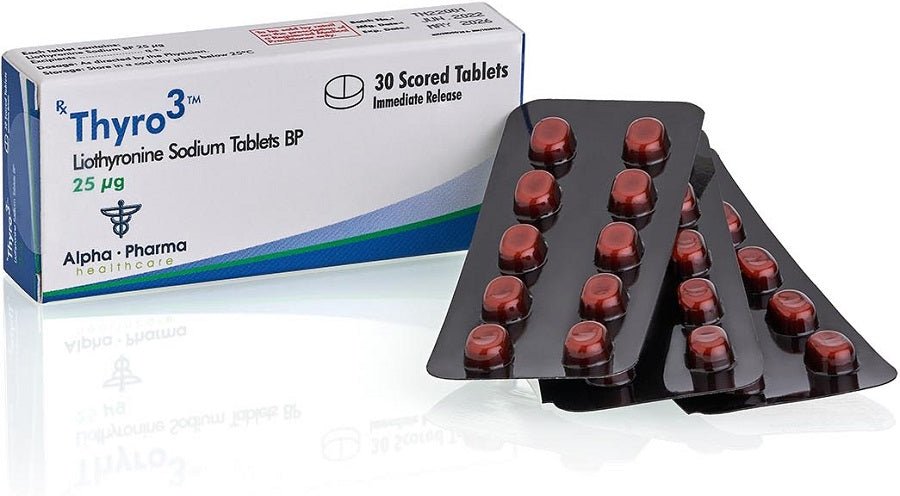 Thyro3 Alpha Pharma | Liothyronine Sodium Oral 25mcg 30 Tabs | Metabolismo y Control de Peso - XtremeNutriMX