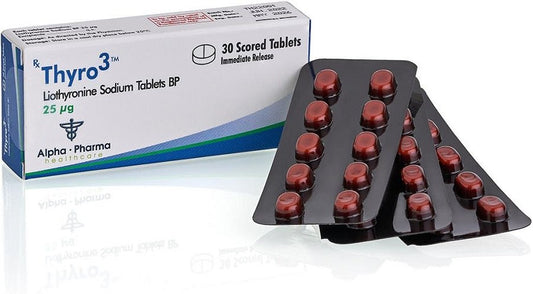 Thyro3 Alpha Pharma | Liothyronine Sodium Oral 25mcg 30 Tabs | Metabolismo y Control de Peso - XtremeNutriMX
