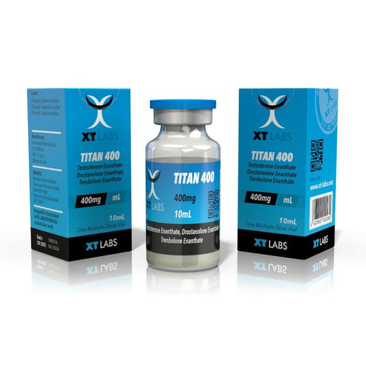 Titan 400 Testos Enantato + Drostanolona Enantato + Trembolona Enantato XT Labs - Potencia Muscular Completa - XtremeNutriMX