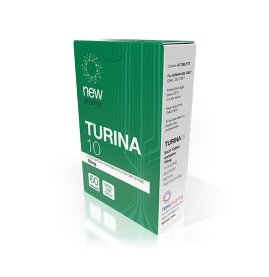 Turina 10 New Pharma Turinabol 10mg 60tabs Volumen limpio seguro - XtremeNutriMX