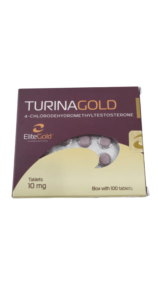 Turinagold Elite Pharma | Turinabol Oral 10mcg 100 Tabs | Masa Magra y Definición Limpia - XtremeNutriMX