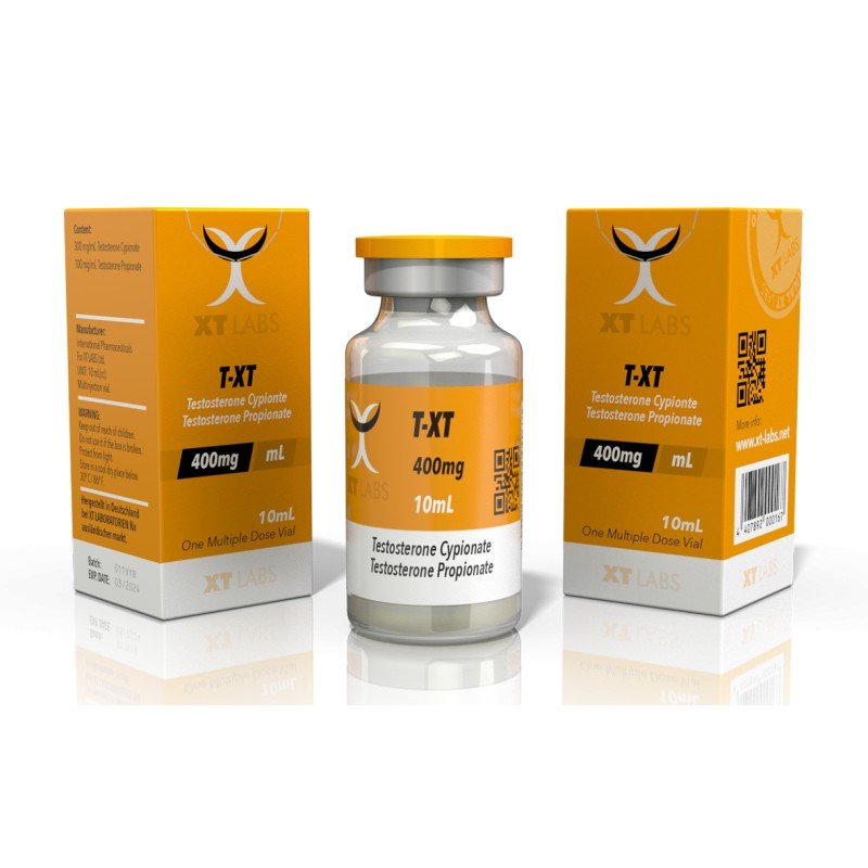 TXT 400 - Testosterona XT Labs - Potencia y Tamaño Muscular - XtremeNutriMX