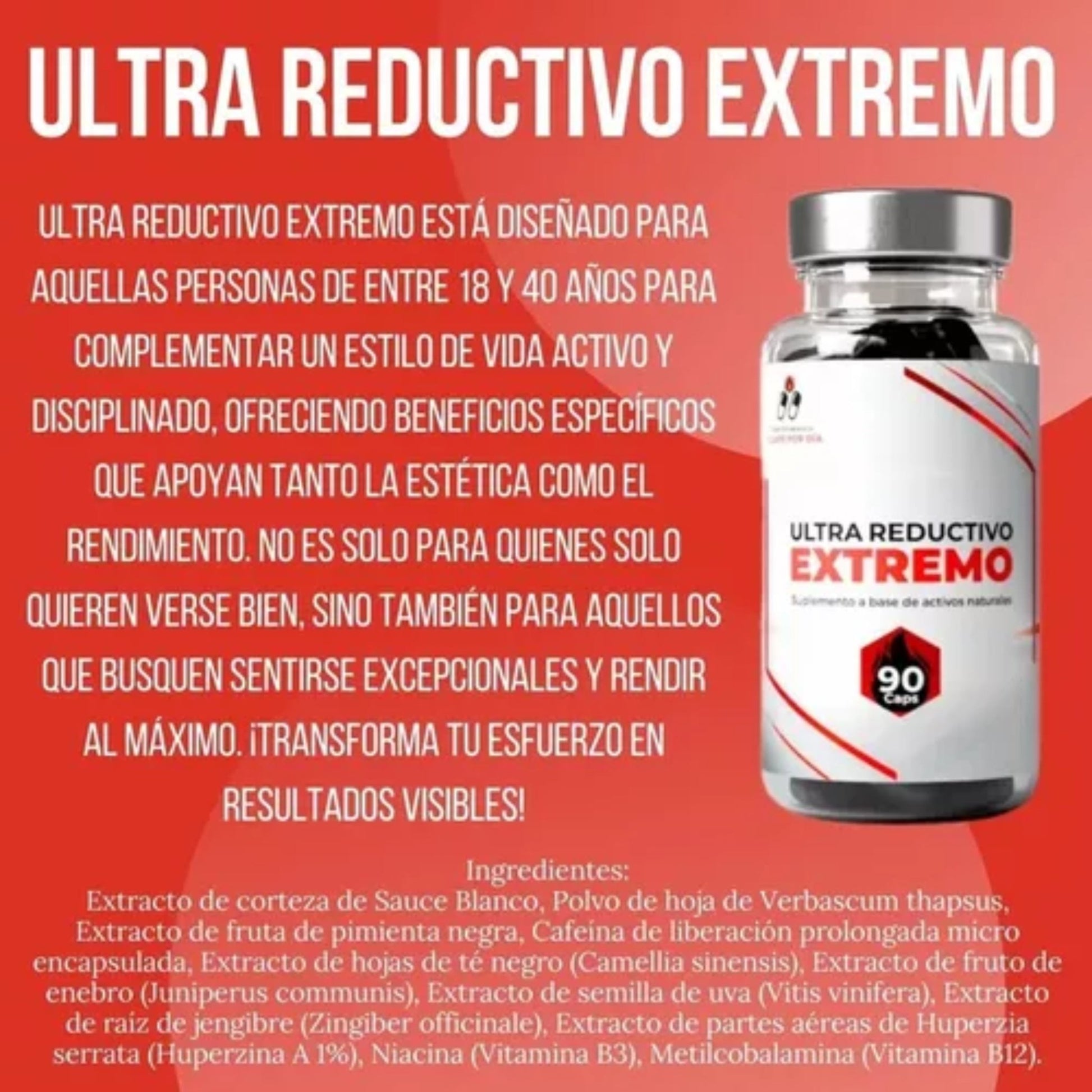 Ultra Reductivo Extremo Caps - Mesofrance - Fórmula para Transformación Corporal 90 Cápsulas - XtremeNutriMX