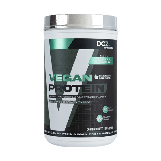 Vegan Protein Vainilla Canela con Enzimas Digestivas y Vitamina B12 - DOZ. by Heallife - Suplemento Vegano - XtremeNutriMX