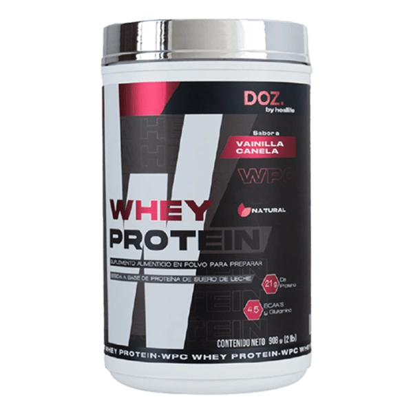 WPC Whey Protein con Creatina y BCAA - DOZ. by Heallife - Suplemento para Masa Muscular - XtremeNutriMX