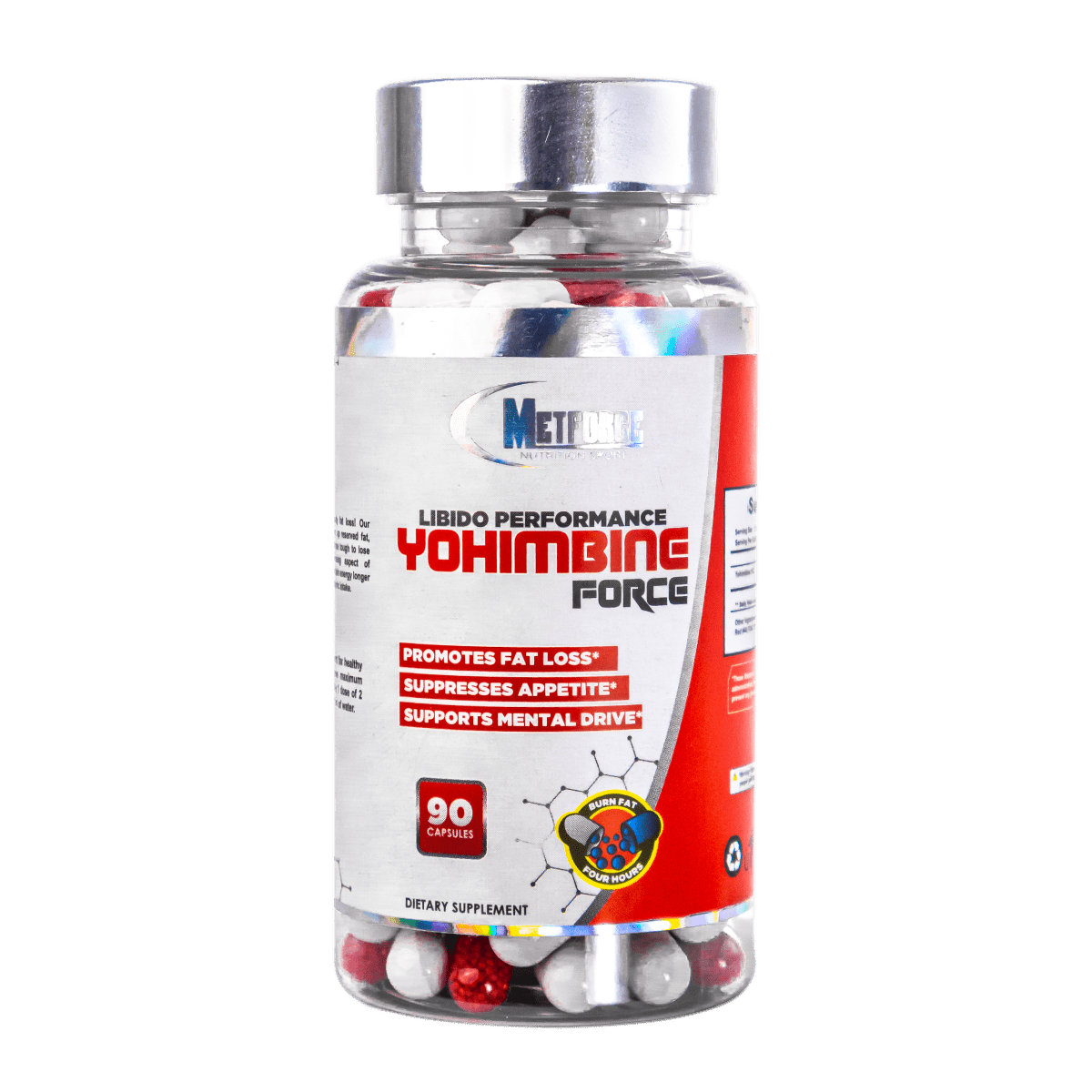 Yohimbine Force Metforce 90 cáps – Quema Grasa y Potencia Sexual - XtremeNutriMX
