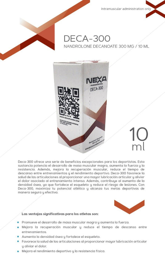 Deca 300 Nexa Pharma - Desarrollo de Masa Muscular y Fuerza - XtremeNutriMX
