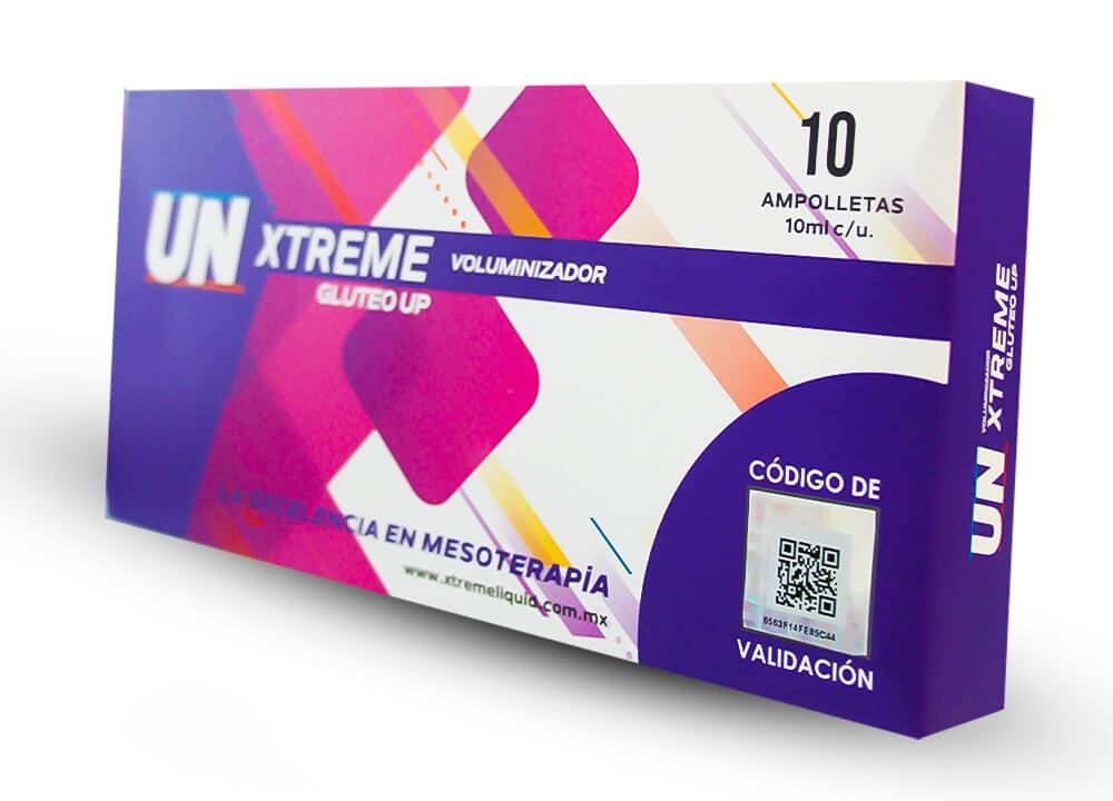 Gluteo Up Voluminizador - UN Mesoterapia Tonificante - 10 amp - XtremeNutriMX