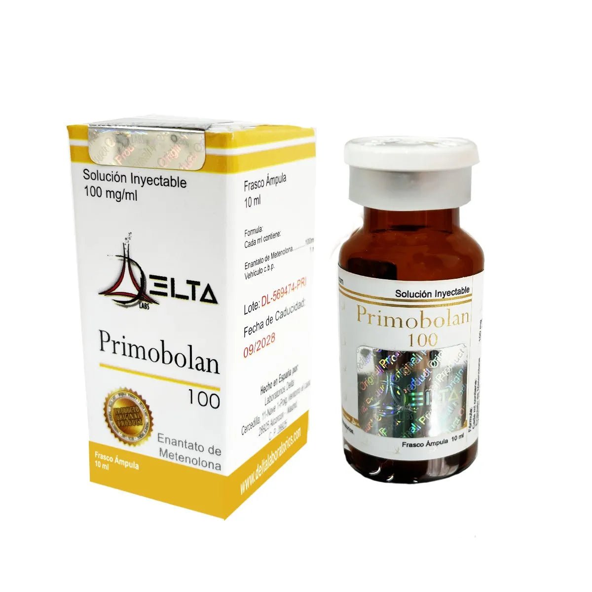 Primobolan Iny 100mg/ml Delta Labs - Estética y Masa Muscular Magra - XtremeNutriMX