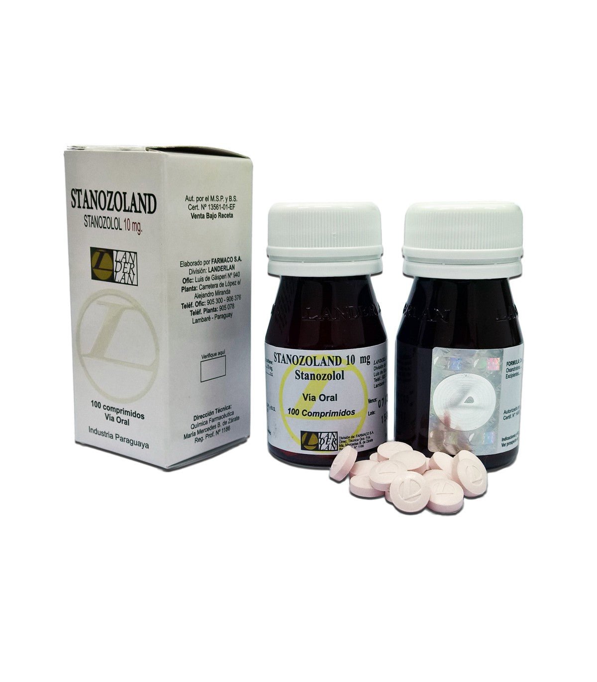 Stanozoland Tabs 10mg Landerlan - Definición y Calidad Muscular - XtremeNutriMX