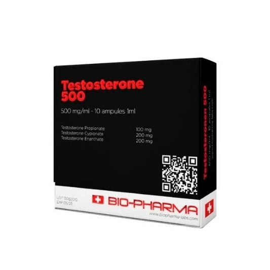 Testosterona 500 Biopharma - Aumento Muscular Extremo Garantizado - XtremeNutriMX