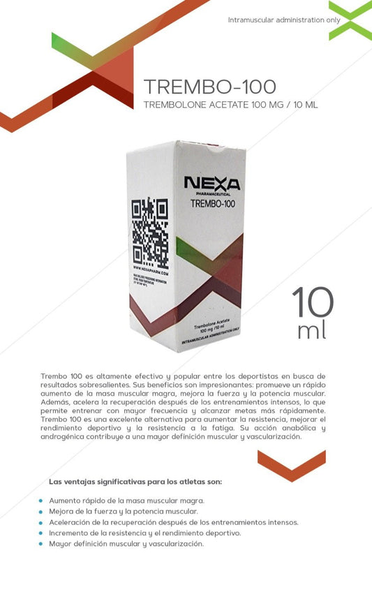 Trembo 100 Nexa Pharma - Definición y Simetría Muscular - XtremeNutriMX